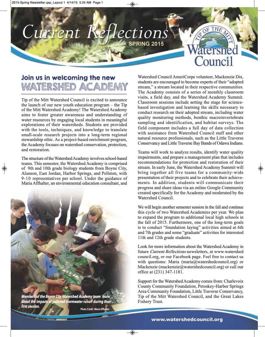 2015-1-Spring-Newsletter 2015 Spring Newsletter