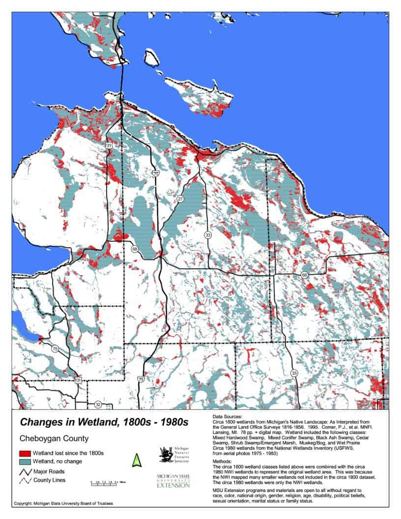 Cheboygan-County-Wetland-Changes