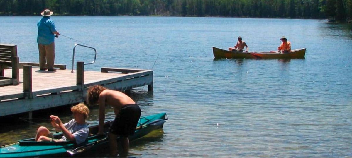 Fishing and boating fun on Bass Lake - NPS credit